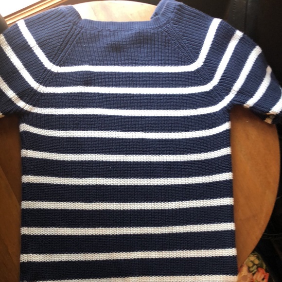 Women’s Cotton Knit Sweater Nautical stipe - Picture 4 of 5